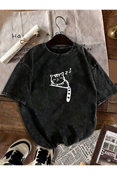 Prekarya design Unisex Oversize Vintage Washed Street Style Street Fashion Co...