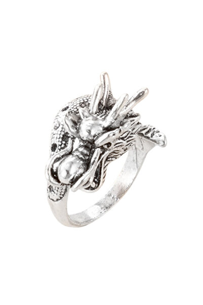 VeeShop Massive punk ring, Chinese dragon pattern, with large scales and coil...
