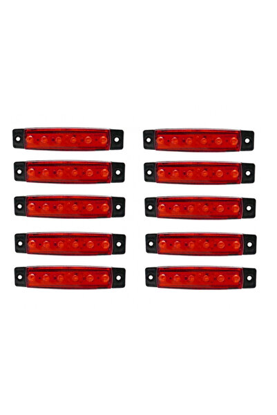 OEM LED Φώτα Όγκου Φορτηγών IP66 Κόκκινο 24v 10 τεμάχια - ΟΕΜ