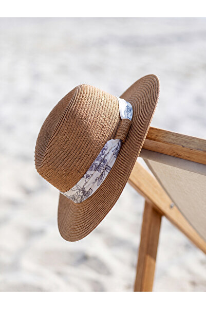 LC Waikiki Trendlucky Women's Straw Hat with Accessory Detail with a Difference