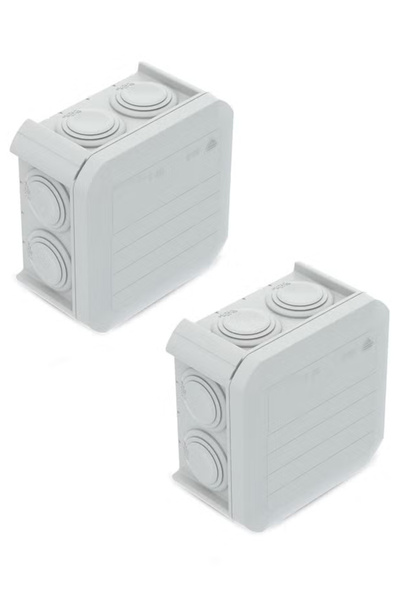 Duravel Junction Box, IP55 Waterproof Electrical Enclosure, Surface Mount, Wh...