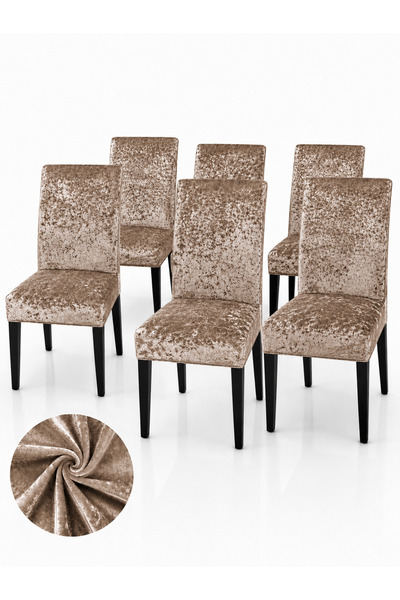 delfin HomeRoy Huse Catifea pentru Scaune – Set 6 Bucăți