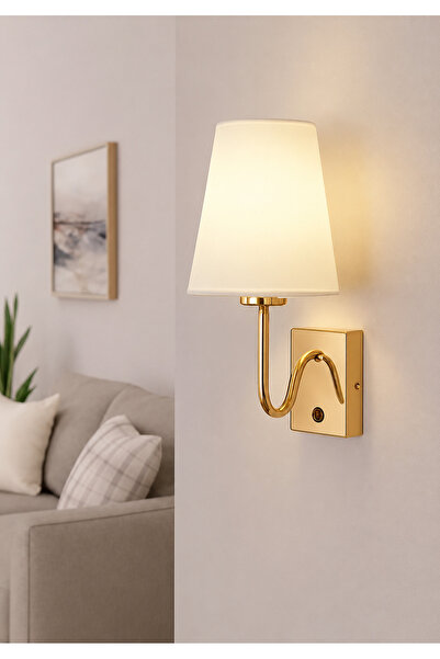 Generic Brand أبليك حائط ذهبي بتصميم عصري – E14 × 1