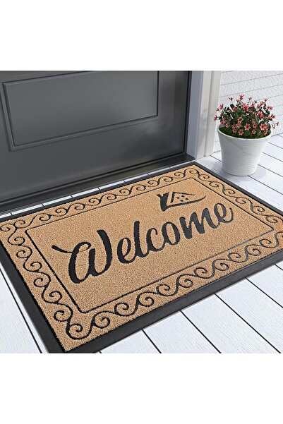 Yimobra Welcome Front Door Mat, Heavy Duty Easy Clean Doormat Indoor Outdoor,...