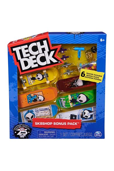 Spinmaster Tech Deck Blind Sk8Shop Bonus Pack Top Bottom Set of 6 (Multicolor)