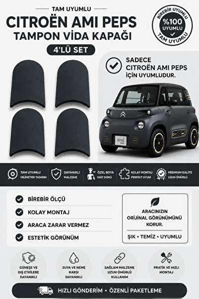 Genel Markalar Citroën Ami Peps Tampon Vida Kapağı 4’lü Set | Orijinal Peps R...