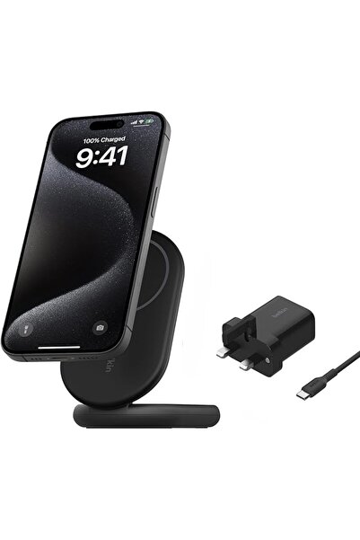 Belkin BoostCharge MagSafe Charger, Magnetic Foldable Wireless Charging Stand...