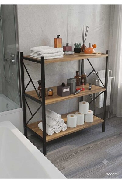 Morpanya Vela Banyo Düzenleyici Banyo Dolabı Çok Amaçlı Dolap 3 Katlı Metal O...