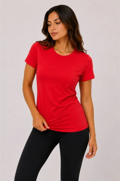 pazarella Basic T-Shirt Crew Neck Short Sleeve Casual Summer Slim Fit T-Shirt...