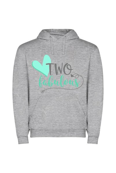 iLovePrints Fab Love Arrows Φούτερ με κουκούλα σε χρώμα Γκρι