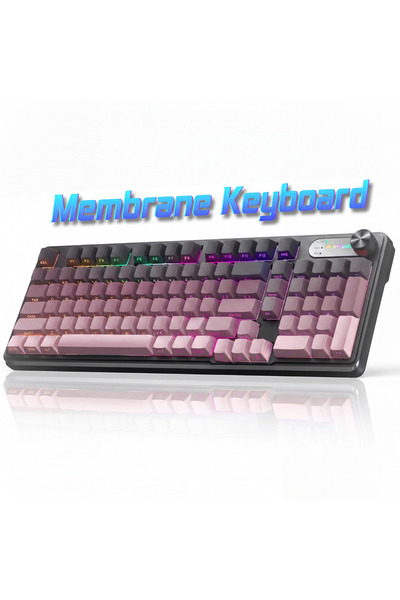 FURYCUBE Tastatură Gaming Wireless FURYCUBE ® Tastatură RGB iluminată, Multi-...
