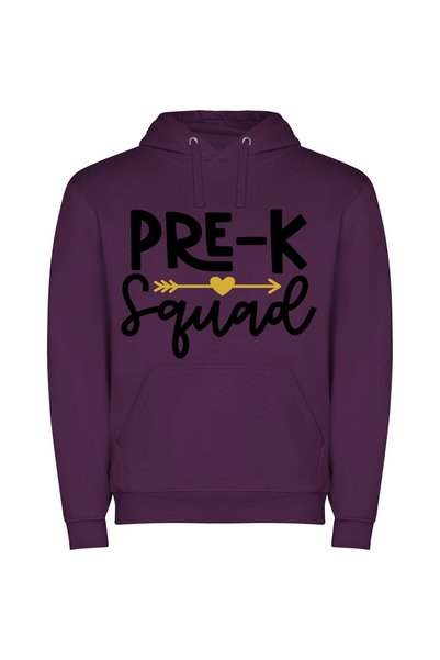 iLovePrints Pre-K Squad Logo Φούτερ με κουκούλα σε χρώμα Μωβ