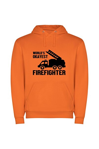 iLovePrints Okayest Rottweiler Firefighter: Yah! Φούτερ με κουκούλα σε χρώμα ...