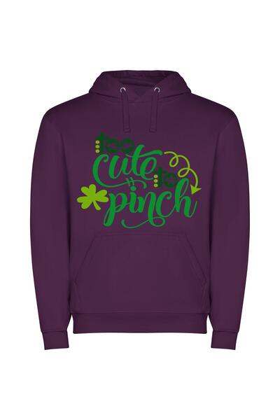 iLovePrints Lucky St Paddy's Greetings! Φούτερ με κουκούλα σε χρώμα Μωβ