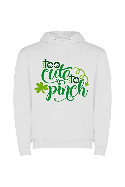 iLovePrints Lucky St Paddy's Greetings! Φούτερ με κουκούλα σε χρώμα Λευκό
