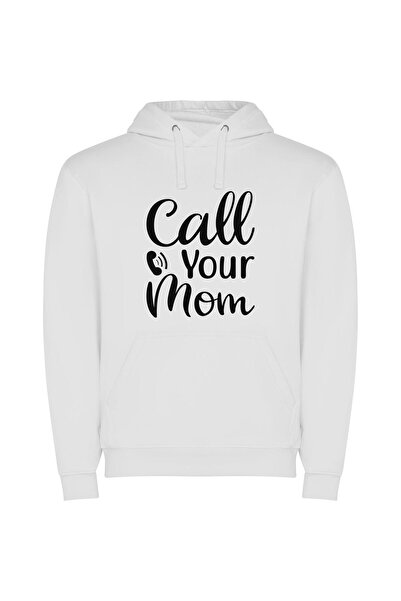 iLovePrints Momentous Motherly Connections Φούτερ με κουκούλα σε χρώμα Λευκό
