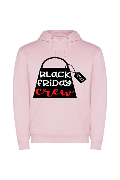 iLovePrints Black Friday Elite Φούτερ με κουκούλα σε χρώμα Ροζ