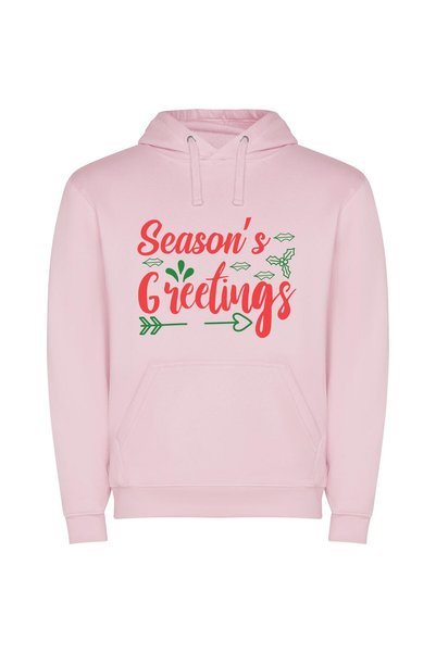 iLovePrints Adorned Winter Wishes Φούτερ με κουκούλα σε χρώμα Ροζ