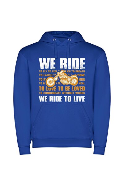 iLovePrints Revving Life's Emotions: Motorcycles Φούτερ με κουκούλα σε χρώμα ...