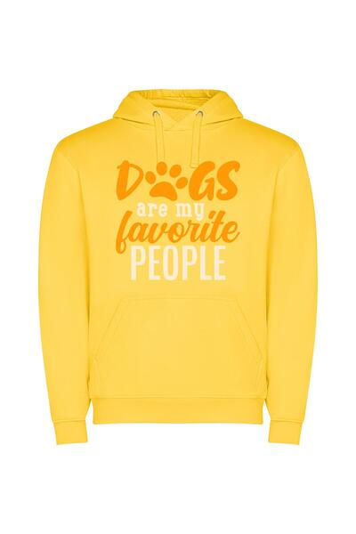 iLovePrints Pawsome Canine Connections Φούτερ με κουκούλα σε χρώμα Κίτρινο