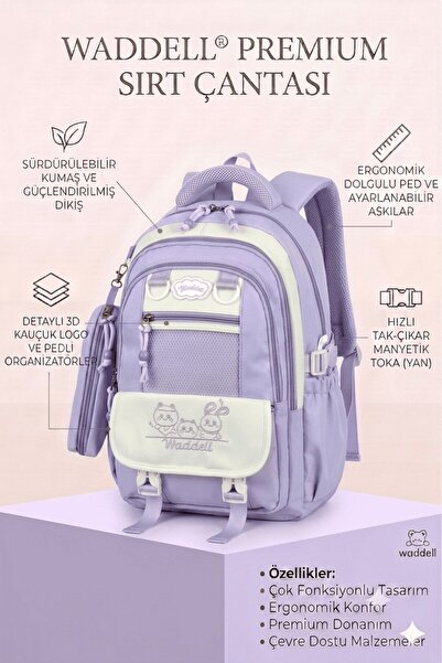 Waddell Rucsac de lux, importat, licențiat și rezistent la apă, potrivit pent...