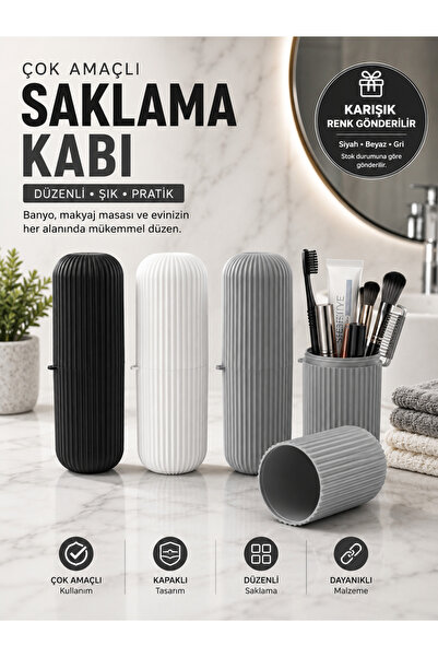 Mode Cool Višenamenski kontejner za skladištenje sa poklopcem | Držač četkice...