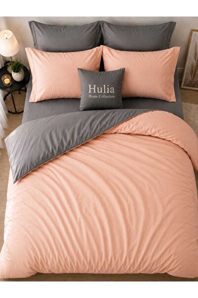 hulia home Elastic Sheet Duvet Cover Set Double Sided Ranforce
