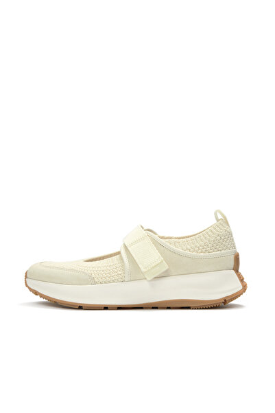 Fitflop Women's F-Mode Flow Knit/Suede Mary Janes