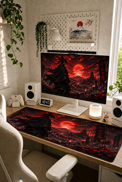 ZNG design home Anime Samurai-Ninja Collection 80x40 cm Büyük Boy Gaming Mous...