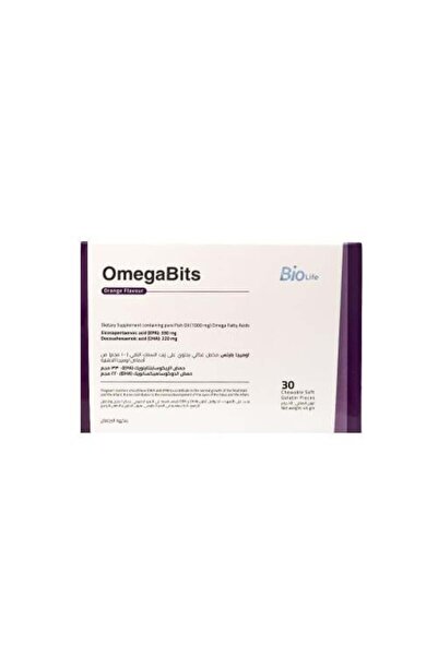 Biolife Bio Life Omega Bites 30 Chewable Tablets Orange Flavor