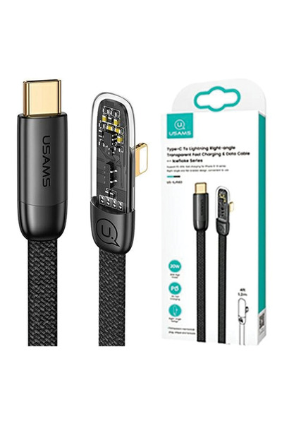 Usams Cablu USB-C la Lightning 1.2M PD 20W pentru iPhone 11 12 13 14