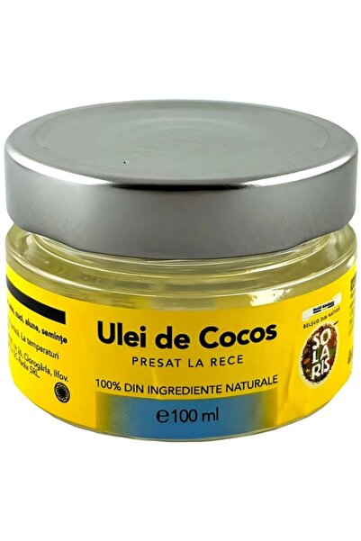 Solaris Plant Ulei de Cocos 100%pur presat la rece, uz intern si extern, 100ml