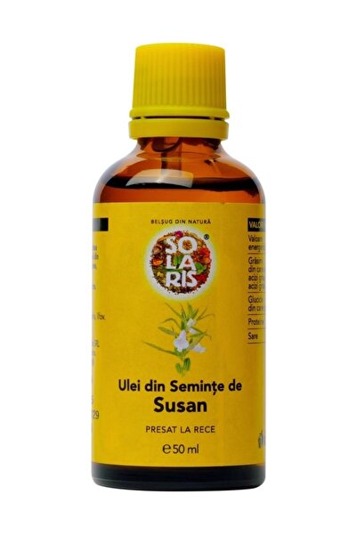 Solaris Plant Ulei din seminte susan presat la rece, 100% fara aditivi, ambal...