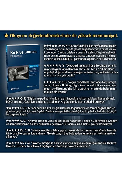 Güneş Tıp Kitabevleri Kırık ve Çıkıklar El Kitabı - Koval (Alanın En #1 Kitabı)