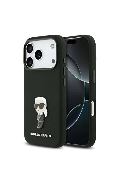 Karl Lagerfeld Case compatible with iPhone 17 Pro, MagSafe/Magnetic, TPU, Bla...