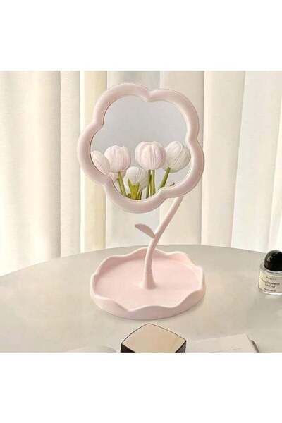 Genrric Flower-Shaped Makeup Mirror for Decorating Desks, Libraries, Bedrooms...