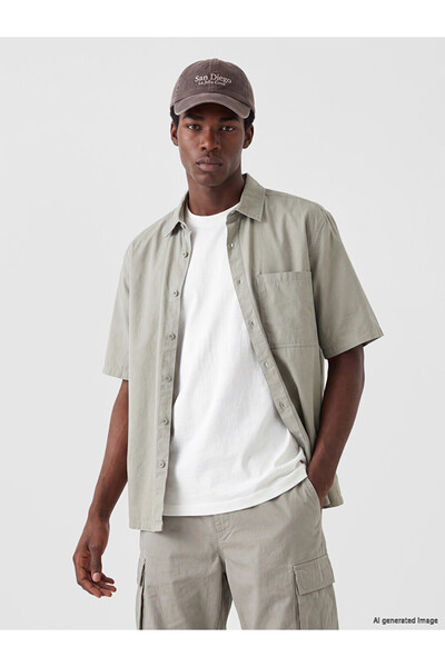 LC Waikiki Relax Fit Poplin Men's Shirt from Uzg Store for Style Enthusiasts