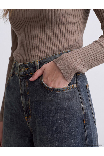 LC Waikiki LCW Jeans İndigo Boyfriend Fit Kadın Jean Pantolon