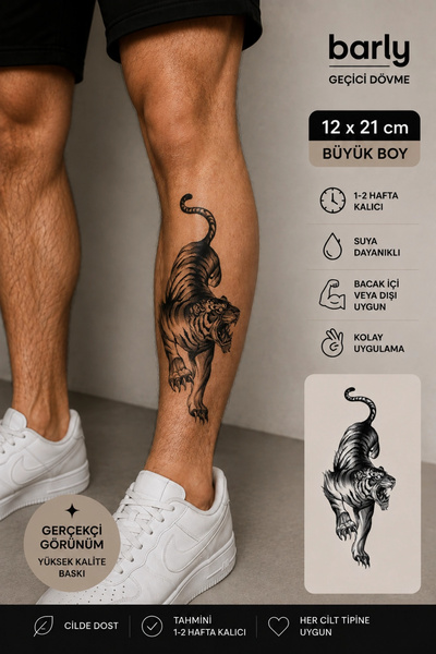 Barly Kaplan Dövme Geçici Tattoo