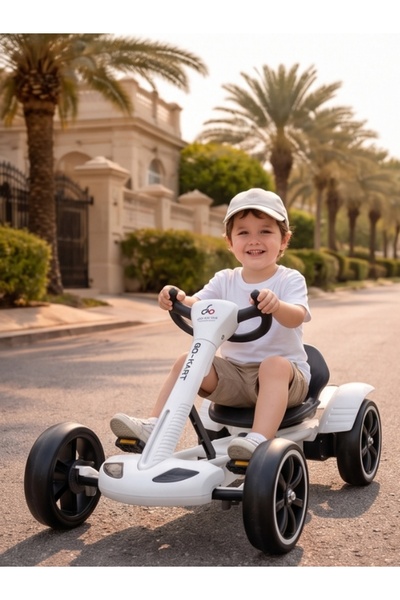 Genaric Electric Go Kart Kids Foldable Ride on Car 4 Wheels Front & Rear Driv...