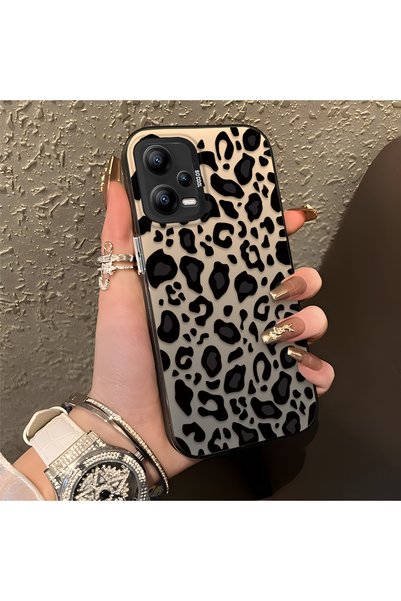 CHICASELUX Poco X5 Compatible High Quality Black Leopard Phone Case, Shockpro...