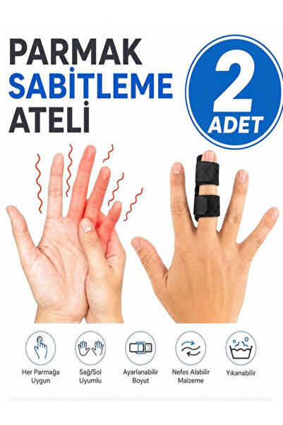 Ankaflex 2’li Set El Parmak Ateli İşaret parmak artrit tendinit şişlik çekiç Parmak Orta Parmak Tüm parmaklar için Atel Destek