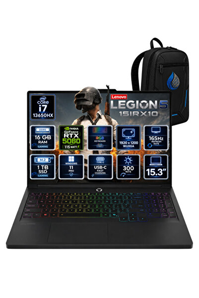 LENOVO Legion 5 Intel Core i7-13650HX 16 GB DDR5 1 TB SSD RTX 5060 8 GB 15.3'...