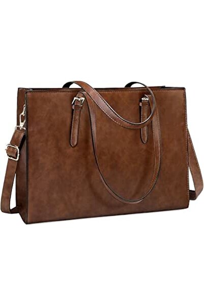 NUBILY Laptop Bag for Women Waterproof Lightweight Leather 15.6 Inch Computer...