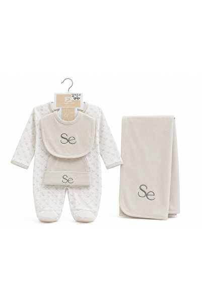 Baby Gift طقم مواليد 4 قطع كوفلة - حديث الولادة NB