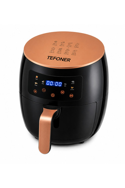 TEFONER قلاية هوائية تيفونر TE-AF56 سعة 8 لتر 2800 وات بشاشة لمس رقمية LCD وت...