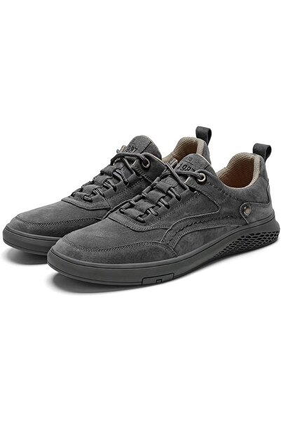 GENERAL Liusu Genuine Leather Men's Running Shoes - Breathable Comfortable Ca...