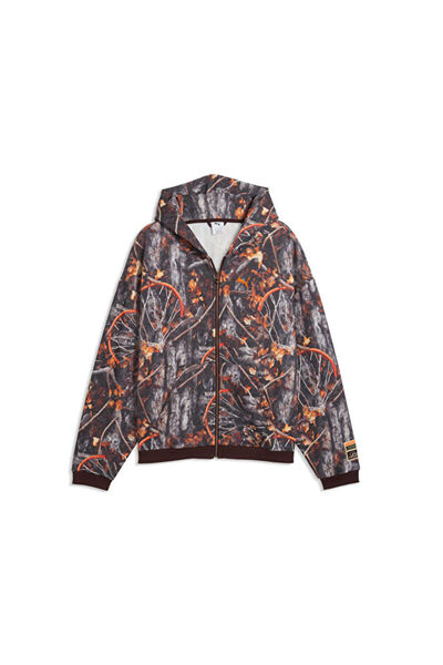 Puma سترة كرة السلة للرجال من DYLAN WILDCAT FZ HOODIE 63722301 بني
