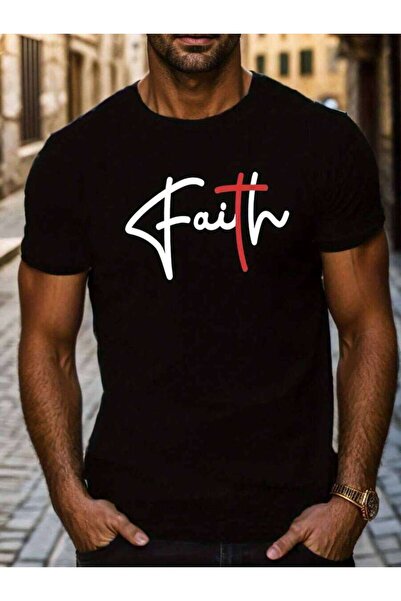 25W Men'S Summer T-Shirt With Letter Print And Short Sleeves