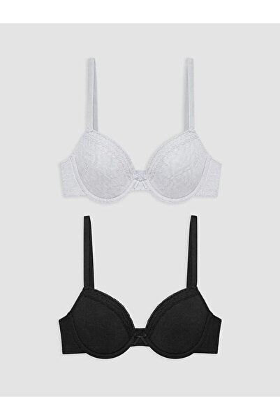 LC Waikiki Lcw Dream Black Underwire No Padding Lace T-Shirt Bra